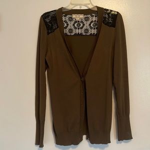 Olive Green Cardigan